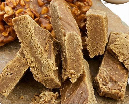 Traditional Haitian Peanut Butter Fudge (dous manba)