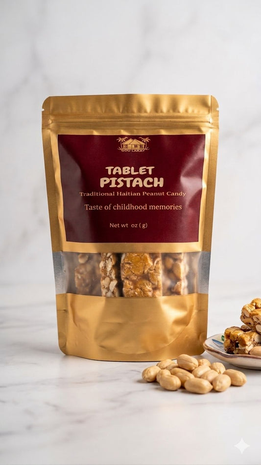 Tablet Pistach/ Peanut Brittle