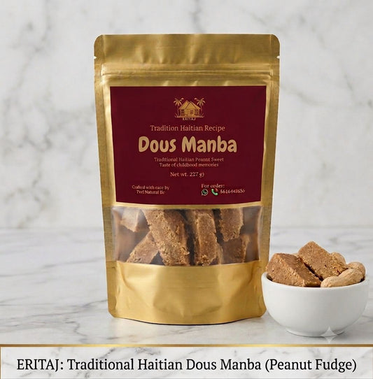 Traditional Haitian Peanut Butter Fudge (dous manba)